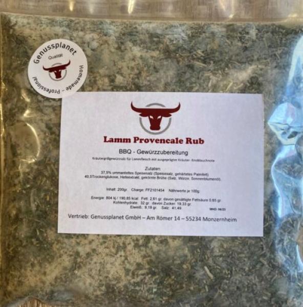 Lamm Provencale BBQ Grillgewürzsalz für Lammfleisch ab 200gr. bis 1 Kg (EV)